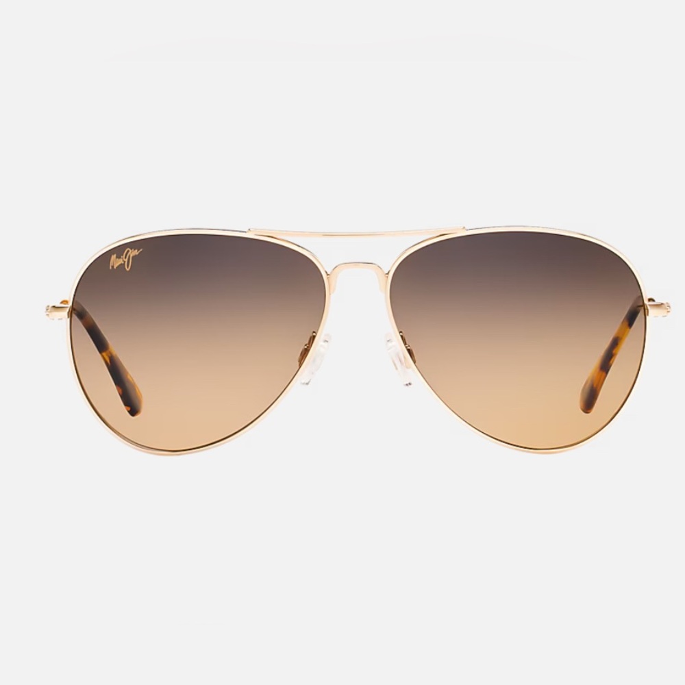 Maui Jim Women's Gold Aviator Sunglasses
